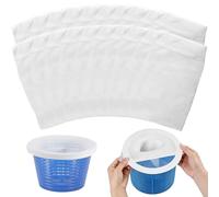20 Pièces Chaussette Skimmer Piscine, Filtre Skimmer Piscine, Chaussette Filtre Piscine Élastique Réutilisable, Pool Skimmer Socks, Chaussette Skimmer pour Attraper Pollen, Feuilles, Cheveux