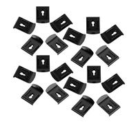 20 Pièces Clip de Fixation pour Mètre Ruban en Acier Noir | Accès Main, Pose Facile, Dos Élastique, Usage Chantier et Installation de Tuyauterie