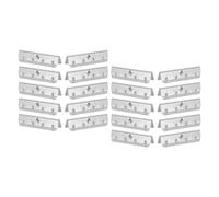20 Pièces Clips D’extrémité Métalliques pour Sangles, Argenté, avec | Métal, Caoutchouc et Acier, Fixation Antidérapante, pour Sangles Élastiques, Coussins D’assise et Réparations D’atelier