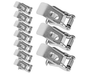 20 Pièces Clips de Fixation pour Spot Encastré, Métal Argenté | Panneaux LED et Projecteurs, Usage Polyvalent, Haute Dureté, Ressorts Souples, Lot de Deux