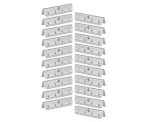 20 Pièces Clips Métalliques, Réparation Canapé et Fauteuil | Acier Argenté avec Caoutchouc, Maintien Solide des Sangles de Coussin, Installation Facile avec Vis, Atelier ou Domicile