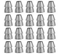 20 Pièces Coin de Marteau Rond en Fer, Accessoires de Fixation | Argenté, Léger et Robuste, Installation Facile, pour Manche de Marteau, Menuiserie, Pièces Détachées