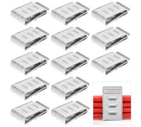 20 Pièces Collier de Serrage en Acier Inoxydable | Clips de Fixation pour Câblage, Installation Photovoltaïque et Remorque, Retrait Facile, Meilleure Tenue
