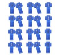 20 Pièces Connecteur de Dérivation de Fil à Enclenchement Rapide | Plastique Bleu, Structure à Clip, Rainures de Serrage Profondes, pour Faisceaux, Conduits PVC et Ateliers
