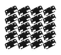 20 Pièces Connecteur de Meubles à Clips de Façade | ABS Noir, Structure Modulaire à Verrouillage Parent-garçon et Filles, pour Panneaux D’armoire et Cloisons, Installation