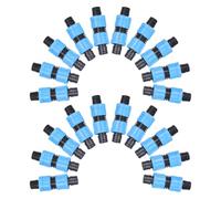 20 Pièces Connecteur Droit de Goutte à 16mm Filetage Mâle | Plastique PE Noir et Bleu, Raccord Rapide sans Outil, pour Extension de Système en Serrage