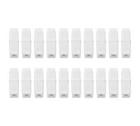 20 Pièces Connecteur Interne pour Tube Carré PE Blanc 0,12 Pouces | Raccord de Remplacement, Cache les Extrémités du Cadre, Installation Facile, pour Réparation Meuble et Rayonnage
