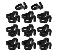 20 pièces Coupe-fil à Doigt en Plastique Noir pour Couture et Tricot DIY | Lame Métallique Ergonomique, Alternative aux Ciseaux, Découpe Ficelle et Ligne de Pêche, Pratique pour Quilting