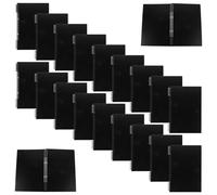 20 Pièces Couverture de Classeur B5 avec Clips Anneaux | Coque Rigide Anti Traces, Surface Lisse, Compatible avec Feuilles Mobiles et Intercalaires
