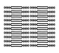 20 Pièces Crochets pour Masques D'oreilles en Silicone Noir | Boucle D'extension pour Port Prolongé, Soulage la Pression des Oreilles, Aide à Garder le Masque en Place