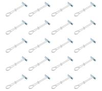 20 pièces d'ancrage pour mur creux, vis à cheville 3/16 pouce avec boulons, ailettes basculantes en acier au carbone pour fixation TV, étagères, murs creux étendus 6,6 in / 16,85 cm