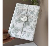 20 pièces de papier kraft bleu, vert ou à motif floral, convenant pour des invitations de mariage de 5x7 pouces, des cartes DIY, des enveloppes en kraft personnalisées, des faveurs de fête, de la déco