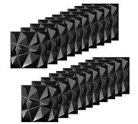 20 pièces de Papier Peint 3D en Briques et Pierres Autocollantes, 30 × 30 cm Panneaux Muraux Adhesif 3D, Wall Panel, Plaque PVC Murale Decorative, Parement Mural Exterieur Salle de Bain