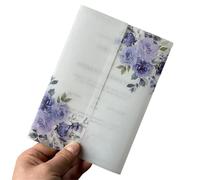 20 pièces d'enveloppe de vélin fleur d'aquarelle appropriée Pour Les Banquets, Les Invitations