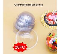 20 pièces Dômes en plastique transparent Cartes d'argent Carte à bulles Cadeaux d'anniversaire Artisanat en papier Cartes à secouer faites main Fête entre amis Arts du scrapbooking et de l'album 20pcs