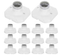 20 Pièces Douille de Lampe E27 250 V à Vis, Base Céramique | Blanc, Installation Facile, Culot Ampoule pour Maison et Commerce, Accessoire Compatible Plafond