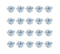 20 pièces Écrous à Enfoncer en Acier au Carbone,Lot d'Écrous à Frapper M10,T en Acier au Carbone Zingué,pour Bois,Plastique et Meubles,Mur d'Escalade,Construction et Bricolage