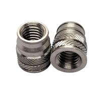 20 Pièces Écrous inserts thermiques acier inox M2.5-M8, écrou fileté | Verrouillage, pour moulage par injection(M6x12.7x9.5mm)