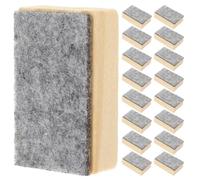 20 Pièces Effaceur à Craie Feutre Mini en Bois pour Tableau Noir | Nettoie la Surface, Réduit la Poussière, Léger, pour Maisons et Bureaux