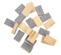 20 Pièces Effaceur de Tableau Portable en Bois et Feutre Mini