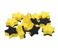 20 Pièces Effaceur Étoile Jaune Magnétique en Feutre | Usage t Bureau, Nettoyage, Format Mini, pour Enseignants et Professionnels