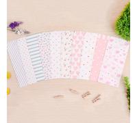 20 pièces Enveloppes à motifs mixtes, enveloppes en papier polyvalentes romantiques pour cartes postales, cartes de vœux, invitations, rangement de lettres, retour à l'école Taille Unique,10 pièces,Al