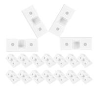 20 Pièces Équerre à 90 Degrés en Plastique Blanc pour Meubles | Connecteur D’angle Robuste, Surface Lisse et Pose Facile, Support Stable pour Bois et Comptoir