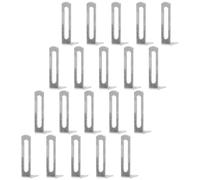 20 Pièces Équerre en L en Fer Argenté, Support D’étagère Robuste | Angle Droit, Résistant à Rouille, Installation Facile, Pièce de Remplacement pour Projets D’atelier et Usine