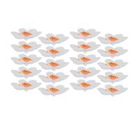 20 Pièces Fleur de Frangipanier Artificielle, Style Hawaïen | DIY pour Guirlandes et Corsages, Décor Réutilisable, Rendu Réaliste, pour Photos et Centres de Table