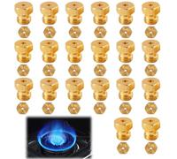 20 pièces Gicleur gaz Butane Universels,Jeu de Conversion pour GPL pour Gazinière,Cuisinière et Plaque Cuisson Bouteille Gicleur Brûleur,0.5*3-0.65*2-0.7*4-0.73-0.87*3-0.9-0.95-0.97*2-1.02-1.15-1.35
