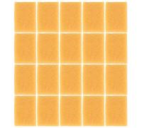 20 Pièces Gomme à Effacer en Caoutchouc Jaune | Format Compact 7x5x1cm, Non Abrasif, Ramasse les Résidus Collants, Nettoyage Multi Surfaces