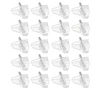 20 Pièces Goupille de Support D'étagère D'armoire Cuisine 5mm | PVC et Métal, Structure Robuste et Dureté Élevée, pour Étagère ou Placard, Lot