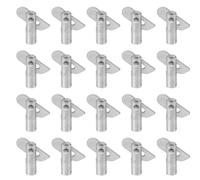 20 Pièces Goupilles de Verrouillage Argenté pour Échafaudage en Acier | Fixation Rapide et Sûre, Adaptées aux Rayonnages, Chantiers et Garages, pour Professionnels du Bâtiment ou Bricoleurs