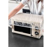 20 pièces Housse de protection jetable transparente et imperméable 70/90/110 cm, Housse de protection en plastique jetable extra large, Convient pour micro-ondes, four, cuiseur à riz et autres apparei