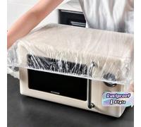 20 pièces Housses transparentes jetables imperméables et anti-poussière de 70/90/110 cm. Grandes housses jetables en film étirable pour protéger des poussières, convenant aux fours à micro-ondes, four
