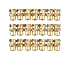 20 Pièces Insert Fileté en Cuivre, Réparation et Montage | Ancrage Fileté pour Installation D’armoires, Usage Bricolage ou Professionnel, Protège les Pas de Vis
