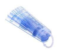 20 Pièces Jauge D'écartement en Plastique Pvc, 30 Lames | Outil Portable, pour Ingénierie et Inspections Domestiques, Lecture Rapide des Jeux, Usage Simple