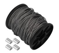 20 Pièces Kit Câble Acier Inoxydable 1,5mm 7x7, Bobine Anneaux