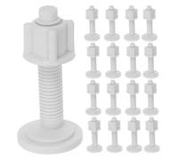 20 Pièces Kit de Fixation Rapide en Plastique Blanc | Vis, Écrous et Joints D’expansion, Montage Caché, pour Entretien Maison et Installation Sanitaire