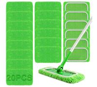 20 Pièces Lingettes Reutilisable pour Swiffer Sweeper | Lavables Mop de Chiffons de Rechange en Microfibre,SerpillièRe Humide Et SèChe en Microfibre, AdaptéEs à Tous Types De Sols
