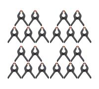 20 Pièces Lot de Pinces à Ressort en Plastique | Format Compact, Bords Lisses, Élasticité Solide, pour Projets Créatifs, Maison, Studio, Fond Suspendre