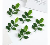 20 pièces Mini feuilles de soie artificielles, décoration d'automne pour vase, nouvelle décoration de maison pour le Nouvel An, bouquet de mariage de jardin extérieur, couronne de boîte à bonbons DIY 