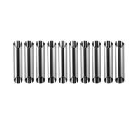 20 Pièces Moules à Connoli en Acier Inoxydable, Tube Cylindrique | Pâtisserie et Décoration de Croissant, Usage Maison ou Boutique, Argenté, Lot de Deux Pièces