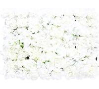 20 pièces mur de fleurs mur de roses artificielles blanc 60x40cm fleur de soie mur de bonbons décoration de la scène fleurs artificielles pour le mariage décoration murale de mariage