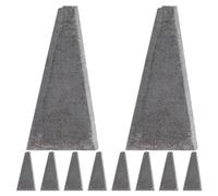 20 Pièces Outil de Renfort Triangulaire en Acier Carbone | Lot, Fixation de Manche, Usage Menuiserie et Jardinage, Format Métal Robuste