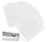 20 Pièces Papier Filtre PET Blanc, Anti-poussière | Feuilles Autocollantes, 0,1cm D’épaisseur, Cuisine et Ventilateur Extracteur