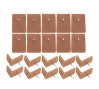 20 Pièces Patin D’aide pour Tiroir en Lot de Glissières | Compatible Armoires et Tables, Installation Facile, Fonctionnement Fluide, du Bruit, Marron