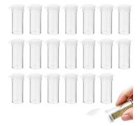 20 Pièces Petit Salière et Poivrière Mini, Salières et Poivrières avec Couvercle, Boîte à Épices de Voyage Portable pour Cuisine, BBQ, Camping, Pique-nique, Randonnée, 6g / 0,2oz