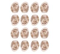 20 Pièces Pierres Décoratives en Résine, Forme Patte de Chat | Décorations Réutilisables, Finition Mate Naturelle, pour Pots de Succulentes, Aquarium et Allées Extérieures