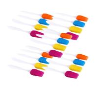 20 pièces Pinceau à Badigeonner en Silicone Détachable | Poignée Facile à Saisir, Application Nette des Glaçages, Rangement Suspendu, pour Légumes et Fruits de Mer Couleur Aléatoire